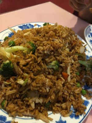Vegetable Fried Rice (ask for no egg to make it vegan)  at New Plum Tree Garden Lemonleaf Grill in Langhorne