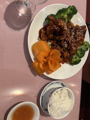Sesame chicken  at New Plum Tree Garden Lemonleaf Grill in Langhorne