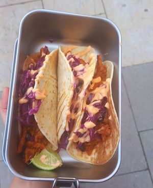 triple tacos (in own box) 12,50€ at Planted Foods AG in Kemptthal