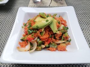 Sautéed rice with vegetables at 7 de Espada Restaurante in Havana