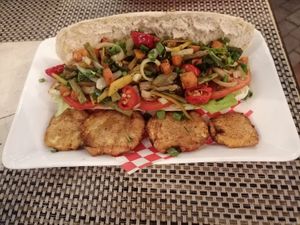 Vegetable sandwich at 7 de Espada Restaurante in Havana