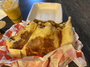 Crunchwrap and Mango shake  at Beyond Food - Maybe closed in Stewartville