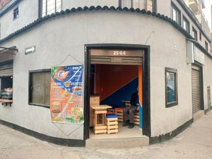 From the outside at Estación Vegana in Bogota