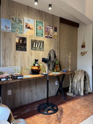 Inside  at Agni Vital Kitchen in Bacalar