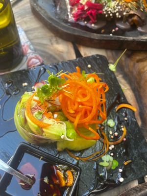 Thai rolls, perfect combination of flavors and textures. 10/10 at Agni Vital Kitchen in Bacalar