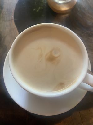 Giant coffee😄 at Agni Vital Kitchen in Bacalar