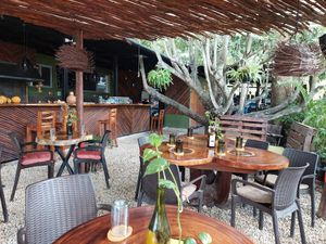 Inside at Agni Vital Kitchen in Bacalar