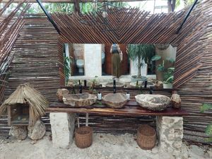 Bathroom at Agni Vital Kitchen in Bacalar