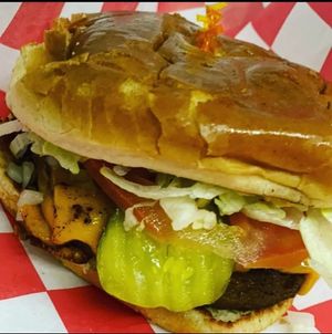 Vegan burger at That Vegan Joint in Indianapolis