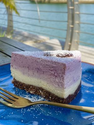 Vegan blueberry cheesecake  at Caribbean Juice Bar in Nusajaya