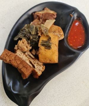 Simple taste , no gravy ~ 14/7/22 at Loving Green Vegetarian 绿园素 in Northeast Singapore