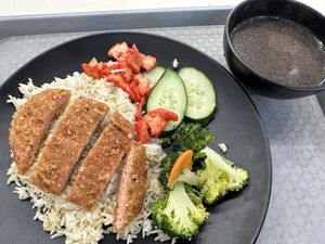 V. Ghicken rice   at Loving Green Vegetarian 绿园素 in Northeast Singapore