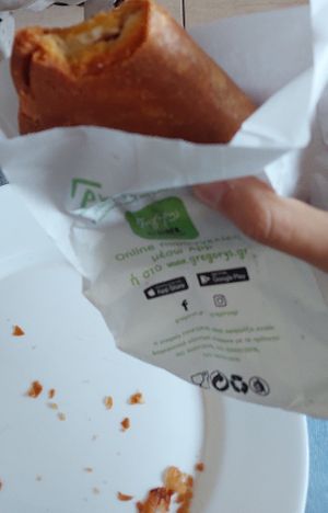 Vegan cheese pie at Gregory's in Rhodes