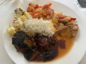 Plate of food   at Loving Hut - Zborovska in Prague