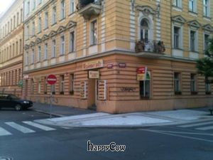 outside at Loving Hut - Zborovska in Prague