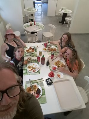 We are enjoying our meals at Loving Hut - Zborovska in Prague