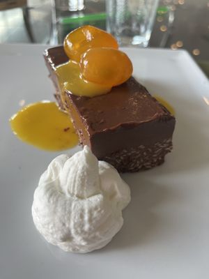 Chocolate torte   at Musée de l'Acropole in Athens