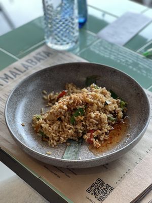 Arroz frito con heura  at Punta Malabata in Portugalete