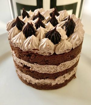 Chocolate fudge mono cake  #Veganuary at Flour Girl Bakeries - Delivery in Dubai