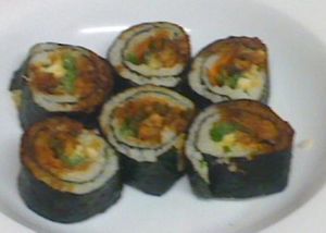 sushi at Giro's Cafe in Belfast