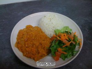 lentil bolognese & rice at Giro's Cafe in Belfast