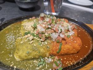 Vegan enchiladas at Sonora Grill in Ogden