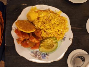 Scrambled tofu at Coromandel in Rome