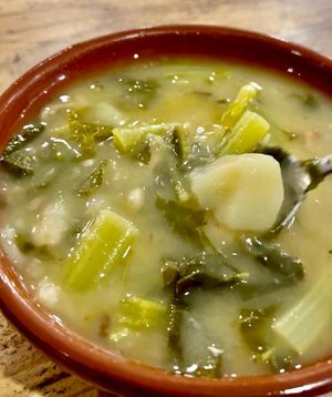 Caldo gallego at La Regina Restaurante in Madrid