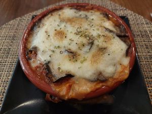 Main / Moussaka at La Regina Restaurante in Madrid