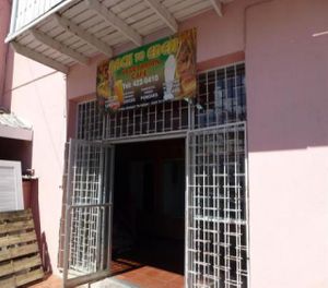 Sign over door at Back To Eden in Speightstown