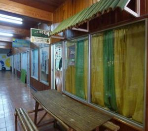 Back to Eden cafe fontage at Back To Eden in Speightstown