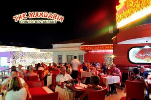 The terrace of the restaurant at The Mandarin Restaurant in Marmaris