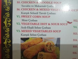 soups at The Mandarin Restaurant in Marmaris