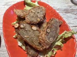 Ngoh hiong  at Kang Su Vegetarian 康素 - Orchard in Central Singapore