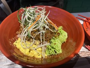 Thai style chicken rice(brown rice) 5⭐ at Kang Su Vegetarian 康素 - Orchard in Central Singapore