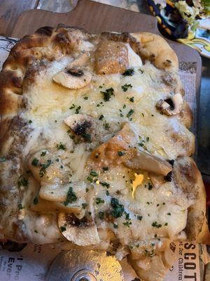 Trufina pizza.  Wow!  at Bresca in Santiago De Compostela