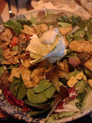 Ensalada César vegana at Bresca in Santiago De Compostela