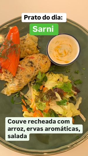 Stuffed cabbage leaves: dish of the day at All Things Dough in Lagos