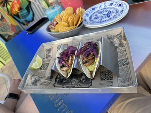 Guacamole & Veg Tacos  at Pacifico Soul Kitchen in Mallorca