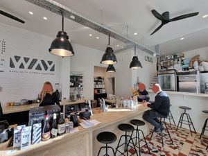 Interior at WAY Plant Based Bake House in Ghent