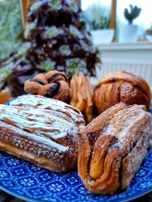 Danish pastry at WAY Plant Based Bake House in Ghent