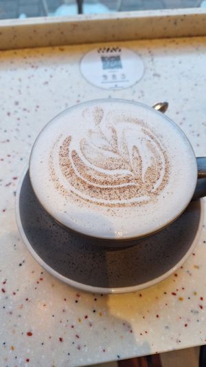 Chai latte with Not Milk 😃 at WAY Plant Based Bake House in Ghent