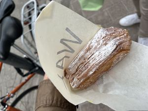 Cream croissant 🥐 🌱   at WAY Plant Based Bake House in Ghent