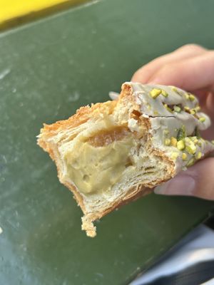 Pistachio Peach Croissant (5,00€)  at WAY Plant Based Bake House in Ghent
