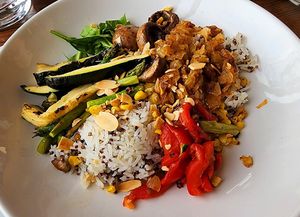 Roasted Summer Vegetable Bowl without feta  at Burton's Grill & Bar  in Gaithersburg