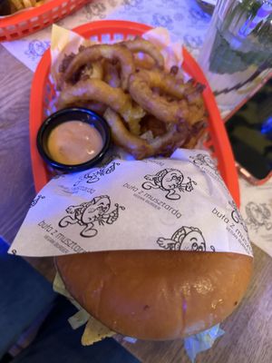 Onion rings menu  at Buła z Musztardą in Poznan