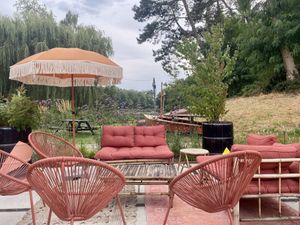 Waterside terrace  at MazzelTov! in Roosendaal