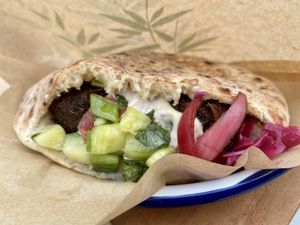 Pita falafel  at MazzelTov! in Roosendaal