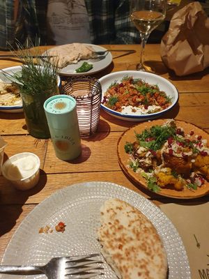 Roasted cauliflower and muhammara at MazzelTov! in Roosendaal