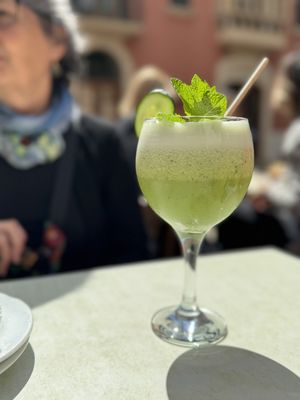 Detox Smoothie (fresh pineapple, lime juice, cucumber & fresh mint)   at Coto in Mallorca